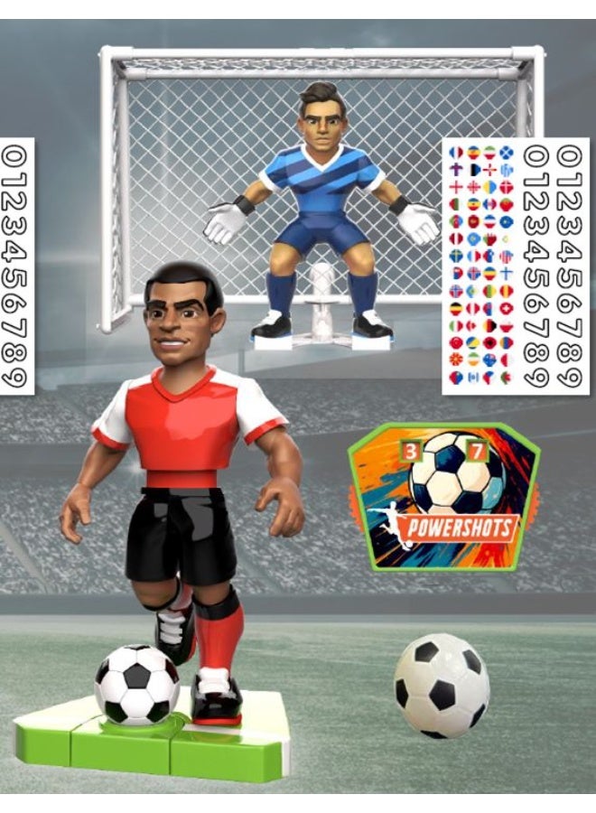 Funrise PowerShots Strike Soccer Action Figure Playset, Cruz 9-Inches Collectible Figure | 1-Piece Action Figure | Dynamic Striker and a Skilled Goalkeeper | Ineractive Playset | Perfect for Football Fans and Kids - Image 4
